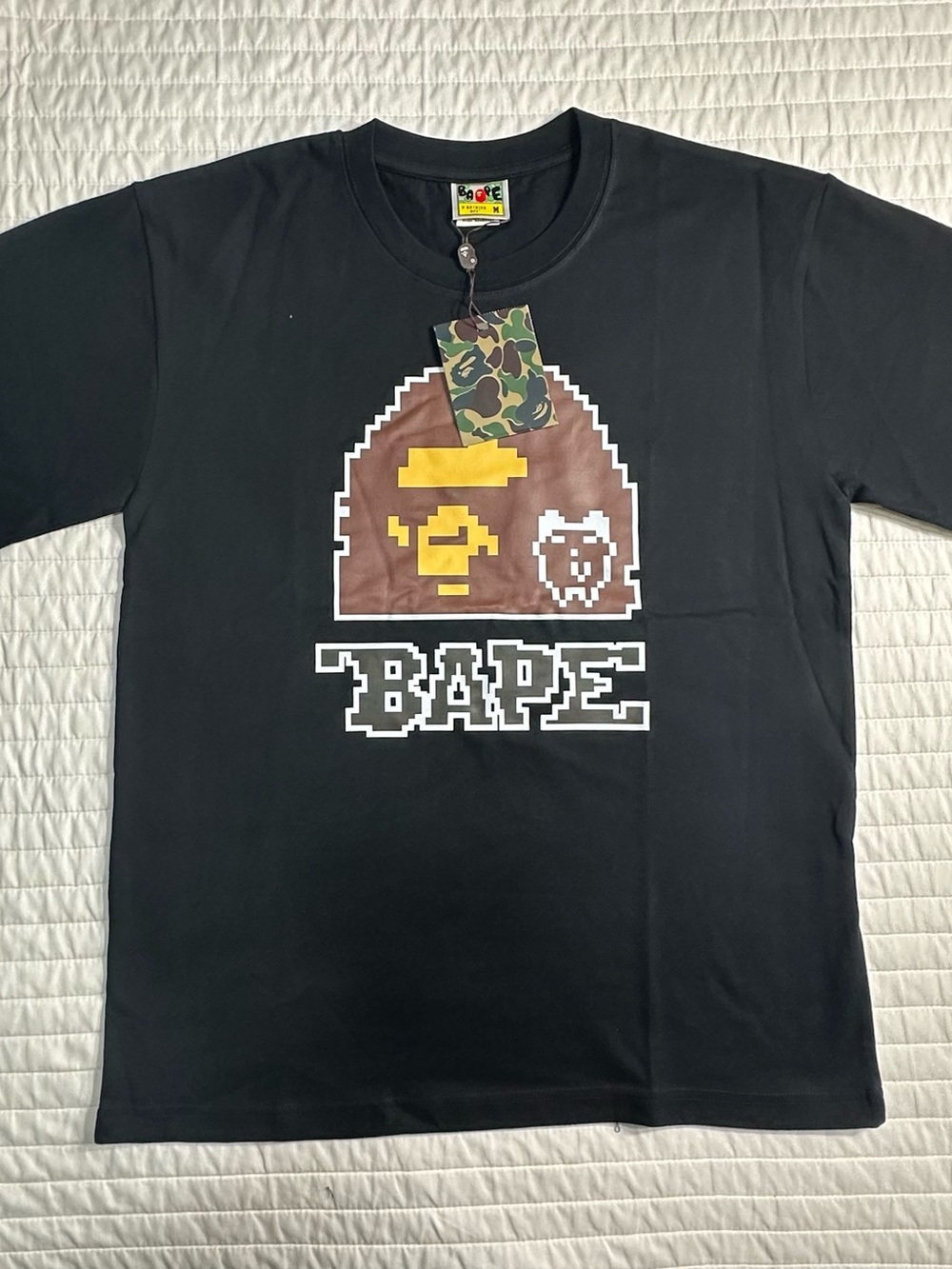 Black Bape Retro Bape Shirt